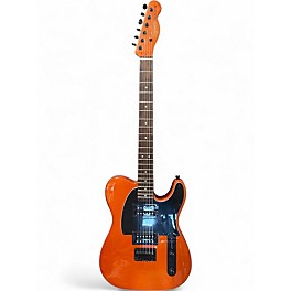 Used Fender squier telecaster ( converted too left) Metallic Orange Solid Body Electric Guitar
