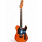 Used Fender squier telecaster ( converted too left) Metallic Orange Solid Body Electric Guitar thumbnail