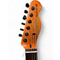 Used Fender squier telecaster ( converted too left) Metallic Orange Solid Body Electric Guitar