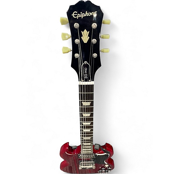 Used Epiphone SG Pro Dark Cherry Burst Solid Body Electric Guitar