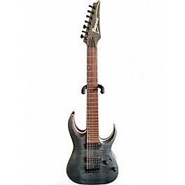 Used Ibanez RGA72TQM RG Series Trans Black Solid Body Electric Guitar