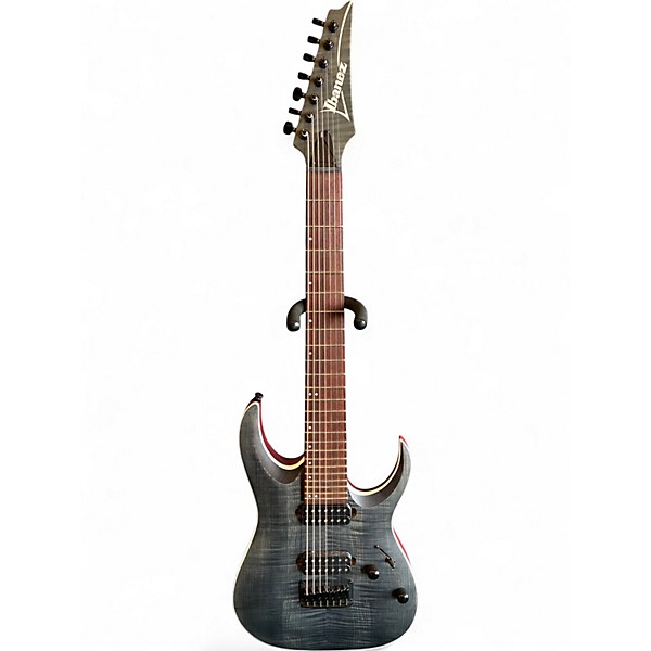Used Ibanez RGA72TQM RG Series Trans Black Solid Body Electric Guitar