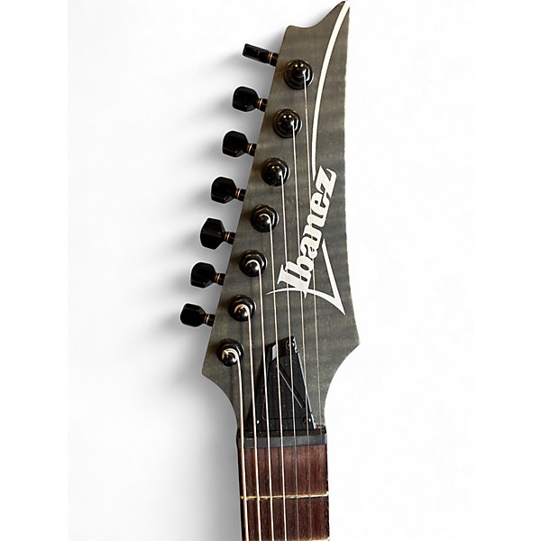 Used Ibanez RGA72TQM RG Series Trans Black Solid Body Electric Guitar