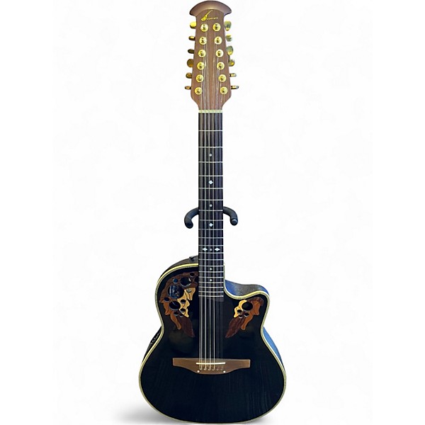 Used Ovation Celebrity Elite CE4412-5 Black 12 String Acoustic Electric Guitar