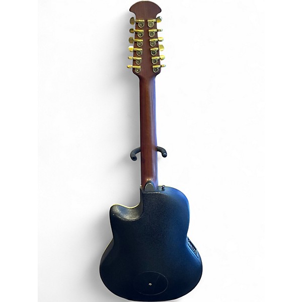 Used Ovation Celebrity Elite CE4412-5 Black 12 String Acoustic Electric Guitar
