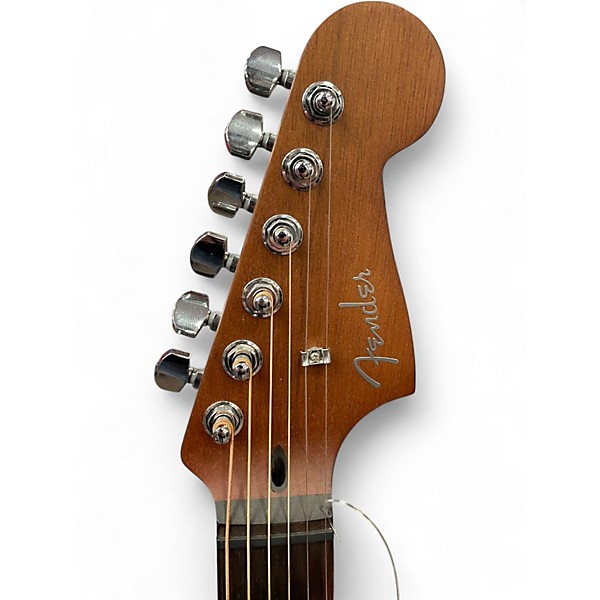 Used Fender acoustasonic player jazzmaster Black Acoustic Electric Guitar