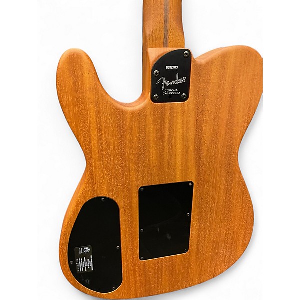 Used Fender American Acoustasonic Telecaster Natural Acoustic Electric Guitar