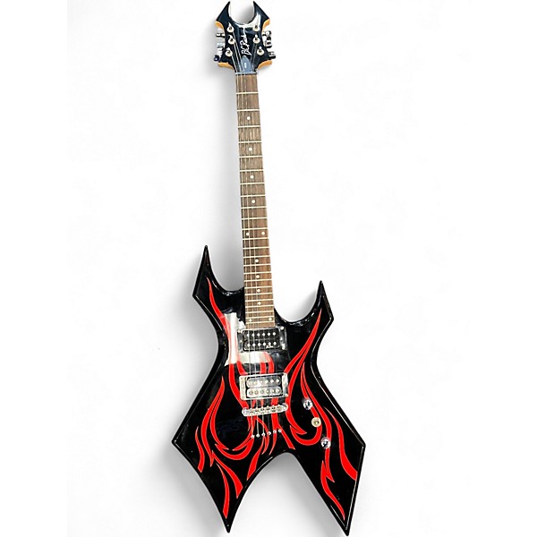 Used B.C. Rich Bronze Series Warlock Black Solid Body Electric Guitar