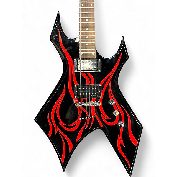 Used B.C. Rich Bronze Series Warlock Black Solid Body Electric Guitar