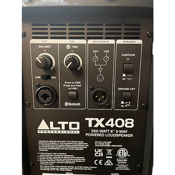 Used Alto TX408 Powered Speaker