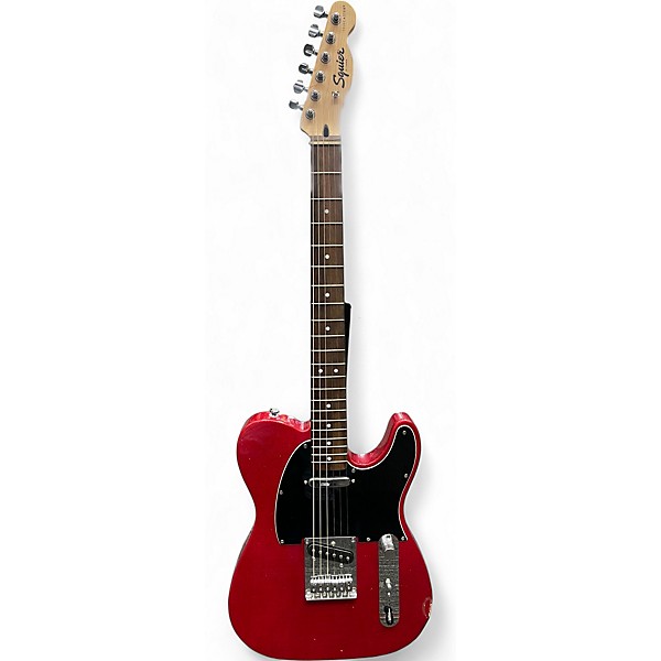 Used Squier Bullet Telecaster Ruby Solid Body Electric Guitar