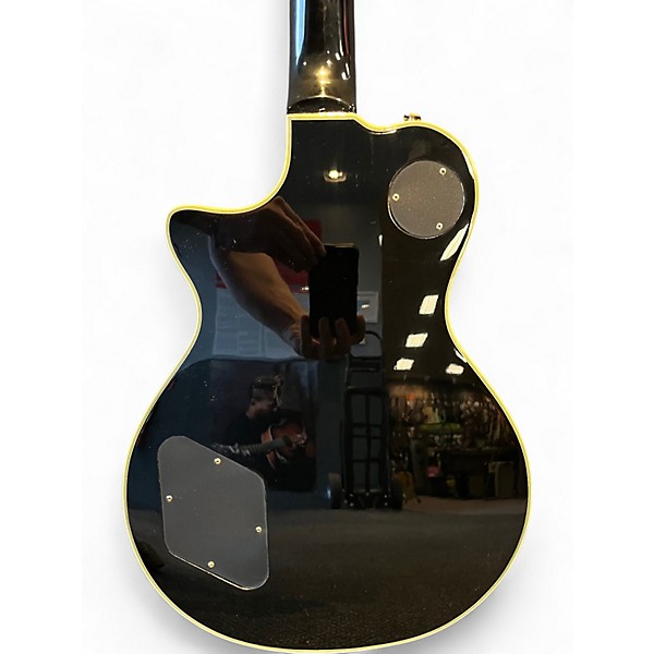 Vintage 1980s Riff les paul style Flat Black Solid Body Electric Guitar