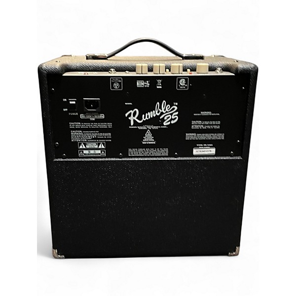 Used Fender Rumble V3 25w 1x8 Bass Combo Amp