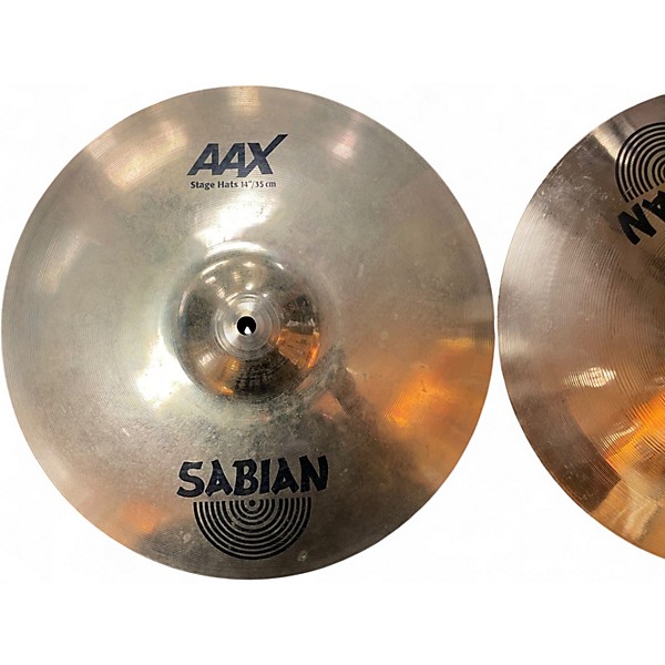 Used SABIAN 14in AAX Stage Hi Hat Pair Cymbal