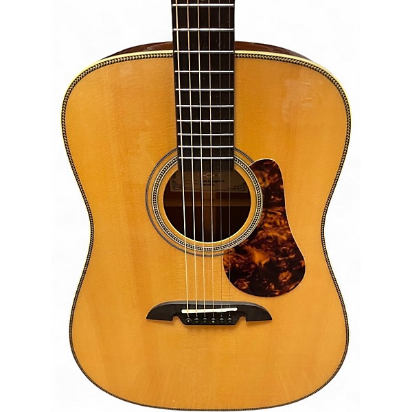 Used Alvarez MD60 Herringbone Natural Acoustic Guitar