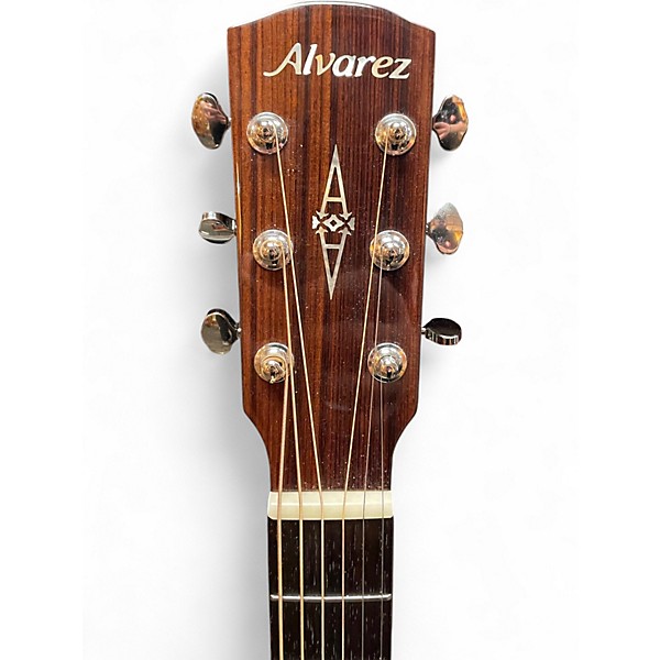 Used Alvarez MD60 Herringbone Natural Acoustic Guitar