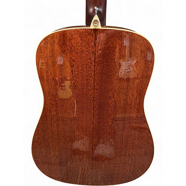 Used Alvarez MD60 Herringbone Natural Acoustic Guitar