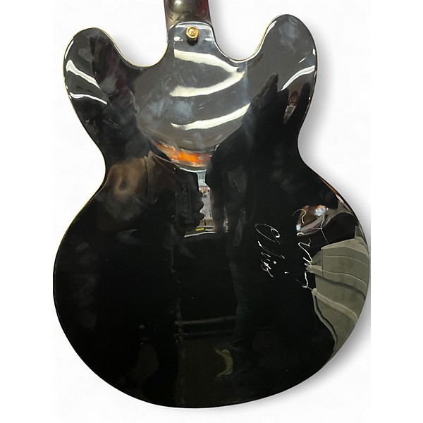 Used Epiphone SHERATON II PRO Black Hollow Body Electric Guitar