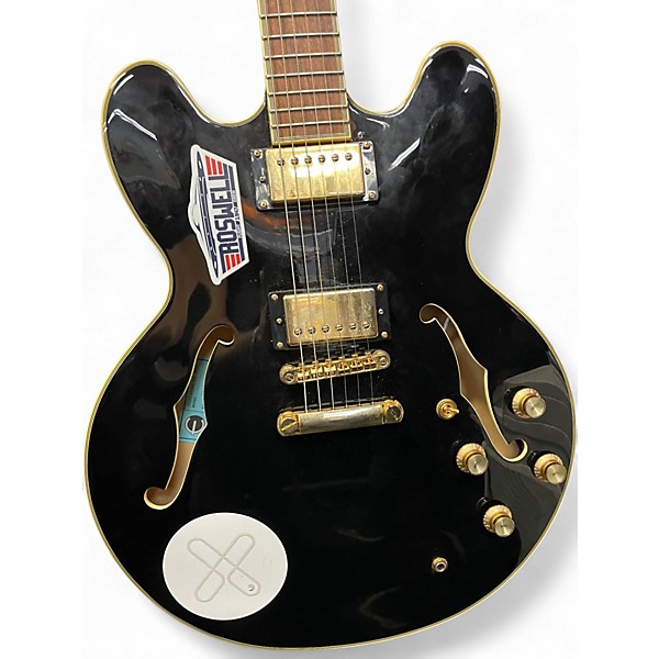 Used Epiphone SHERATON II PRO Black Hollow Body Electric Guitar