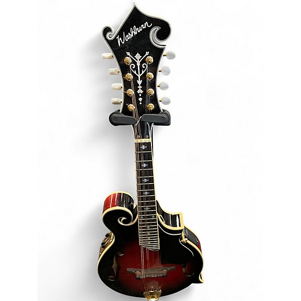 Used Washburn M3SWETWRK Red to Black Fade Mandolin