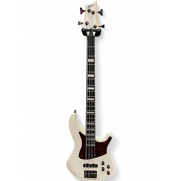 Used Mitchell mb250 Alpine White Electric Bass Guitar