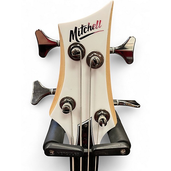 Used Mitchell mb250 Alpine White Electric Bass Guitar