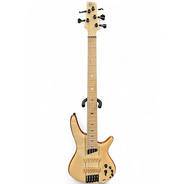Used Ibanez SR5FMDX2 Natural Electric Bass Guitar