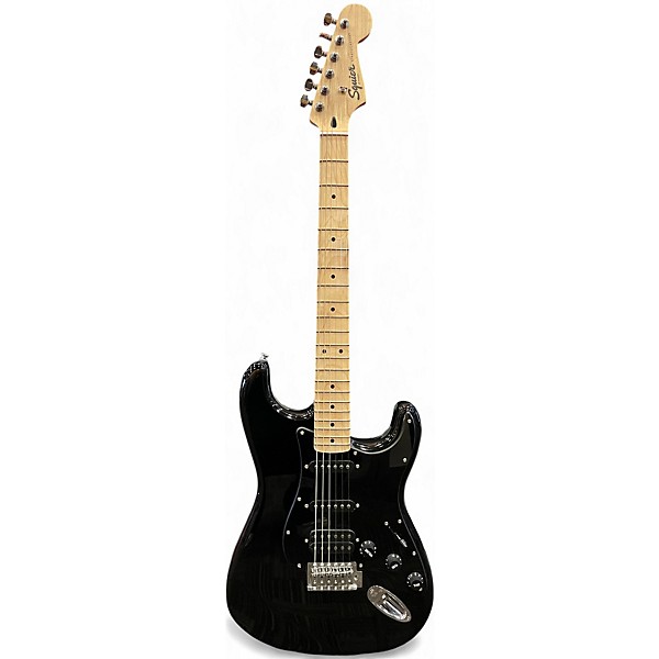 Used Squier sonic stratocaster hss Black Solid Body Electric Guitar