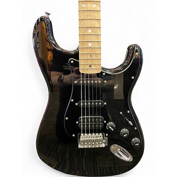 Used Squier sonic stratocaster hss Black Solid Body Electric Guitar