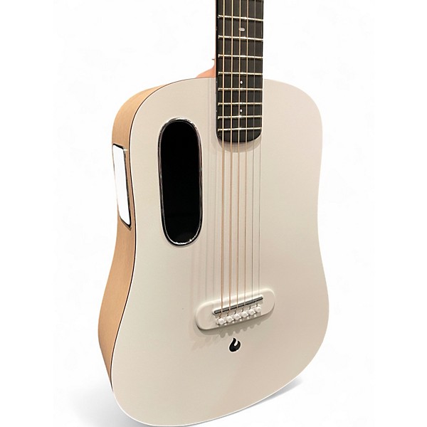 Used LAVA MUSIC ME play 36" White Acoustic Electric Guitar