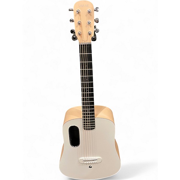 Used LAVA MUSIC ME play 36" White Acoustic Electric Guitar