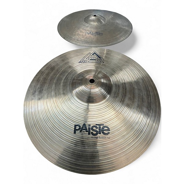 Used Paiste 14in 802 HI HAT PAIR Cymbal