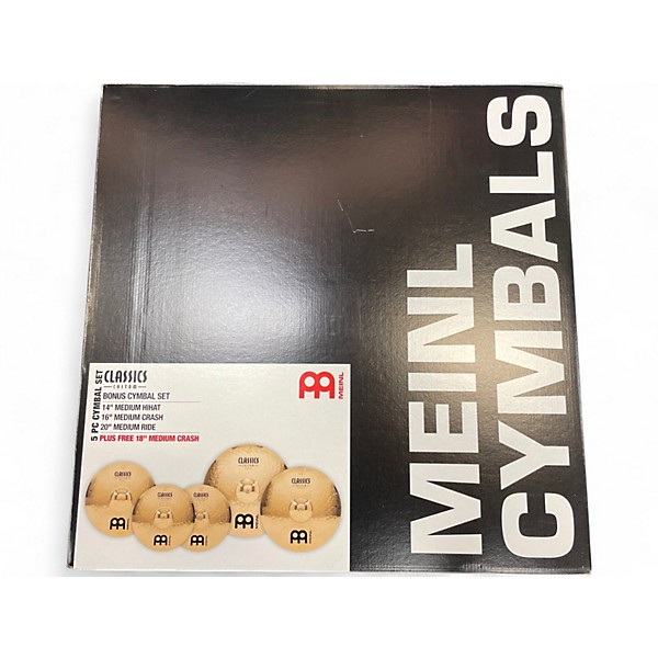 Used MEINL Medium CUSTOM CLASSIC 5 PIECE CYMBAL SET MEDIUM Cymbal