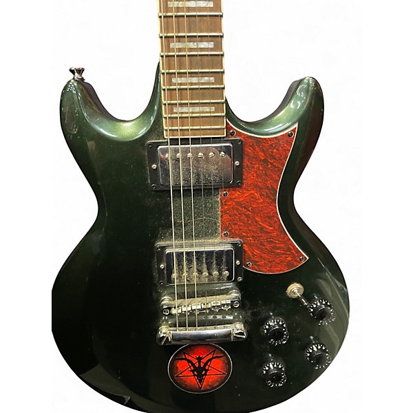 Used Ibanez AX120-MFT Emerald Green Solid Body Electric Guitar