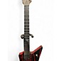 Used Chapman Ghost Fret Pro Red with Black and White Stripes Solid Body Electric Guitar