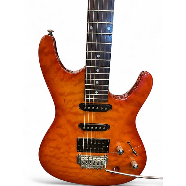Used Ibanez SA260FM SA Series Amber Solid Body Electric Guitar