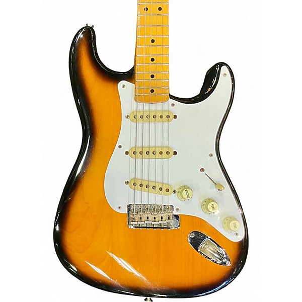 Vintage 1993 Fender American Vintage 1957 Stratocaster 2 Color Sunburst Solid Body Electric Guitar