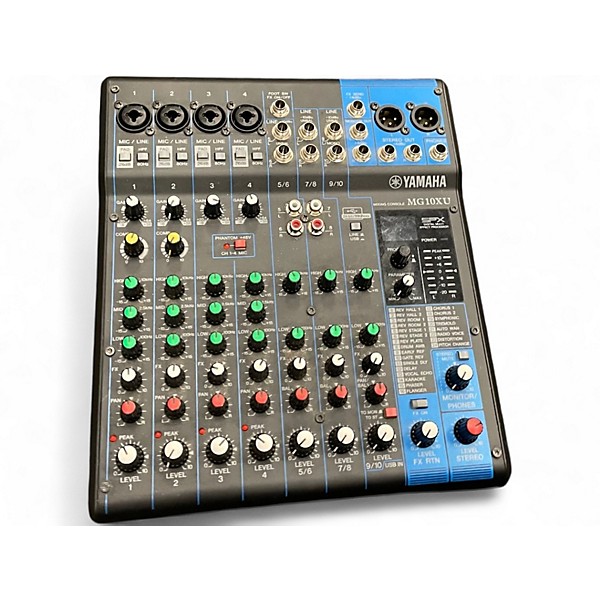 Used Yamaha MG10XU 10 Channel Mixer with Effects Unpowered Mixer