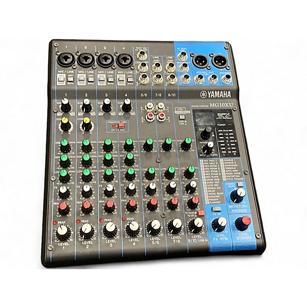 Used Yamaha MG10XU 10 Channel Mixer with Effects Unpowered Mixer