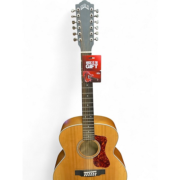 Used Guild F-2512E Antique Natural 12 String Acoustic Electric Guitar