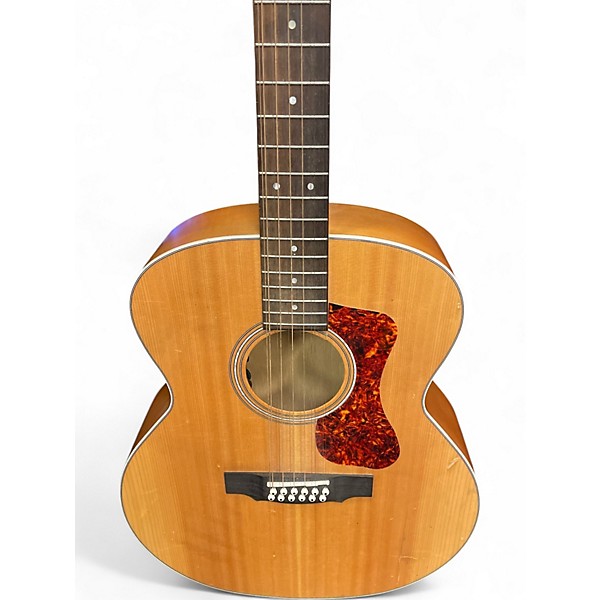 Used Guild F-2512E Antique Natural 12 String Acoustic Electric Guitar