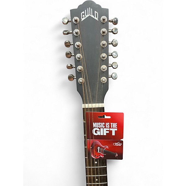 Used Guild F-2512E Antique Natural 12 String Acoustic Electric Guitar