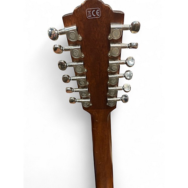 Used Guild F-2512E Antique Natural 12 String Acoustic Electric Guitar