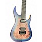 Used Schecter Guitar Research KM7 MKIII Diamond Series Blue Solid Body Electric Guitar