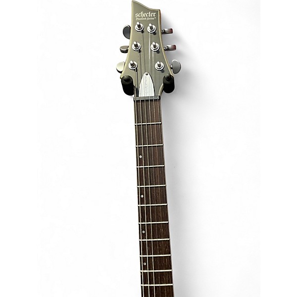 Used Schecter Guitar Research C1 Platinum Trans Black Solid Body Electric Guitar