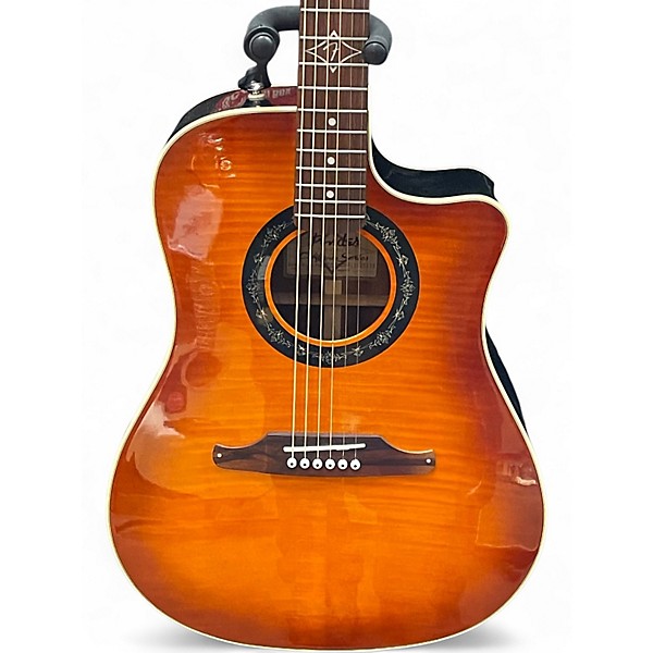 Used Fender SONORAN CALIFORNIA SERIES Orange Acoustic Electric Guitar