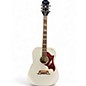 Used Epiphone Dove Pro Alpine White Acoustic Electric Guitar thumbnail