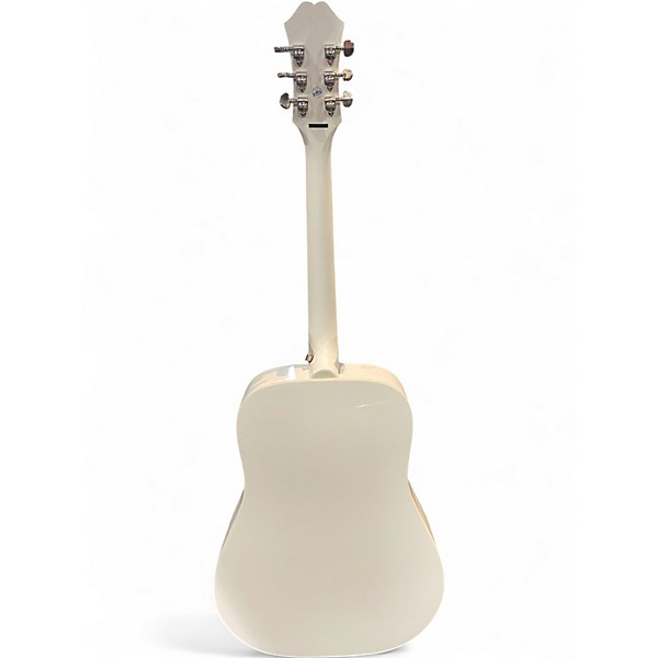 Used Epiphone Dove Pro Alpine White Acoustic Electric Guitar