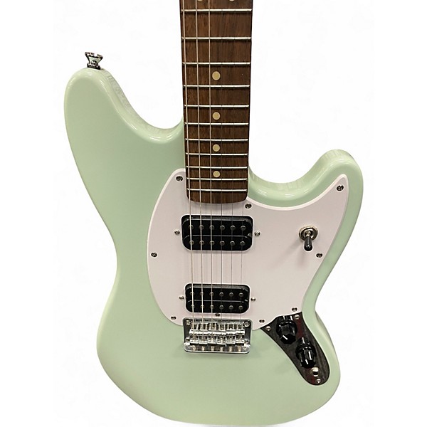 Used Squier Bullet Mustang HH Surf Green Solid Body Electric Guitar