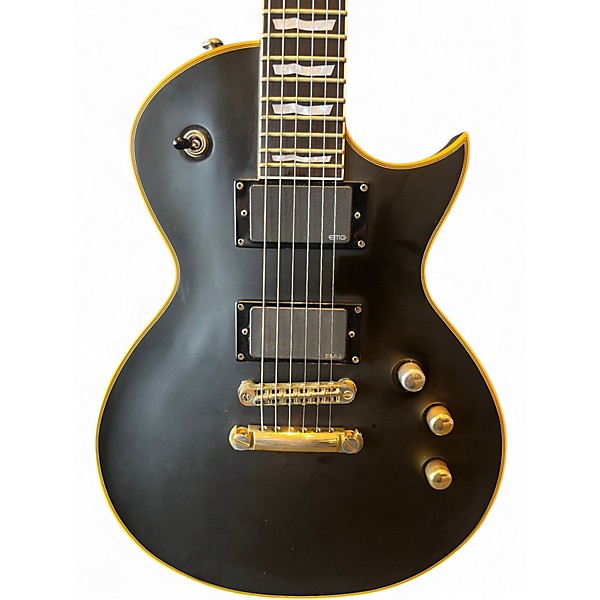 Used ESP LTD EC1000 Deluxe Black Solid Body Electric Guitar